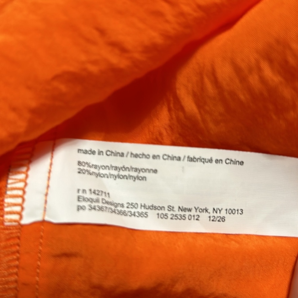 Eloquii Alexa Flutter Sleeve Blouse Color:Orange … - image 5